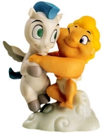 WDCC Hercules Pegasus and Baby Hercules A Gift From The Gods