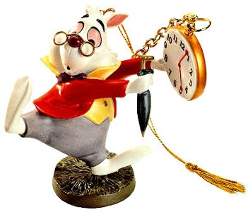 WDCC Alice In Wonderland White Rabbit No Time To Say Hello-Goodbye
