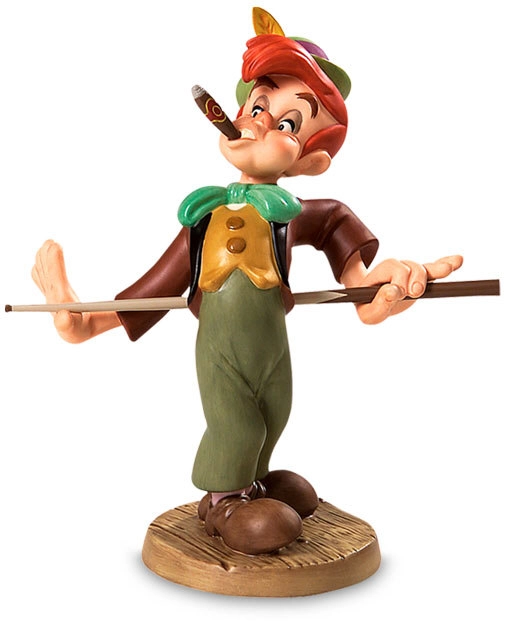 WDCC Pinocchio Lampwick Screwball In The Corner Pocket - 4004513