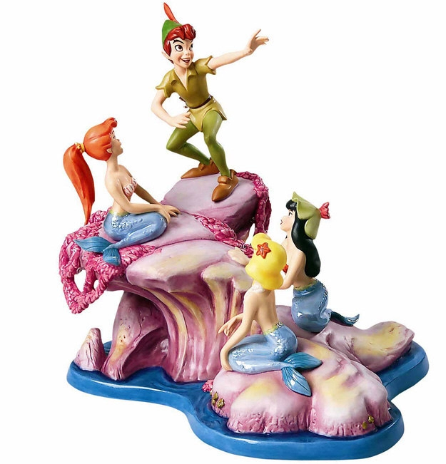WDCC Peter Pan And The Mermaids Spinning A Spellbinding