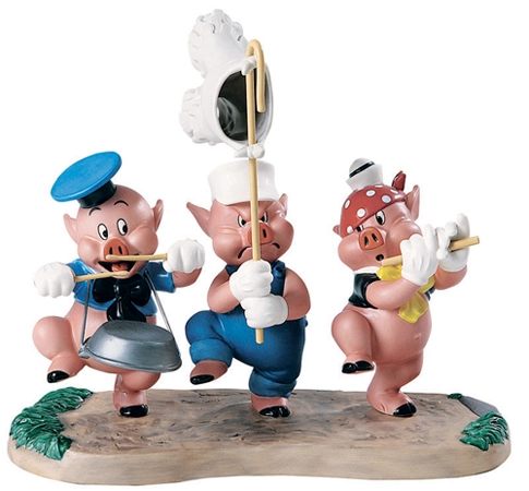 WDCC Three Little Pigs Triumphant Trio - 4009288 From the Walt