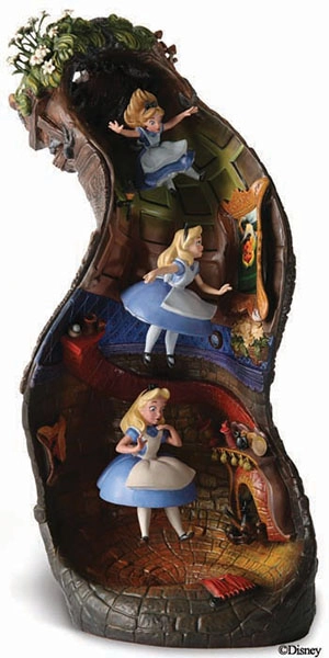 WDCC Alice In Wonderland Alice And Dinah Down The Rabbit