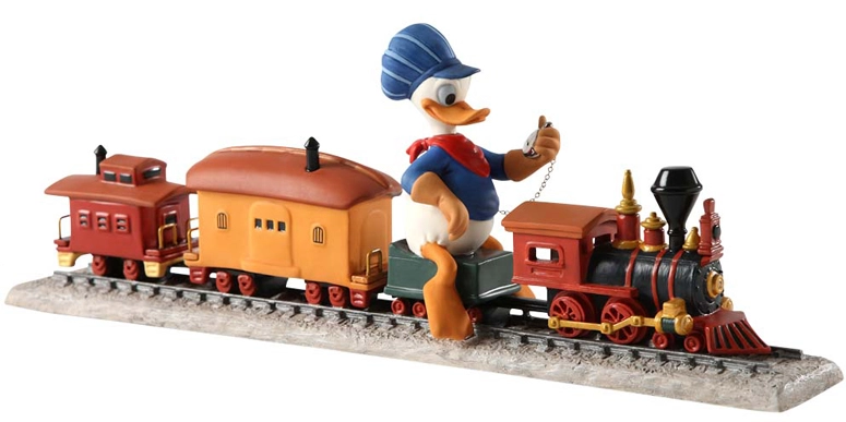 WDCC Out of Scale Donald Duck on Train Backyard Whistle Stop