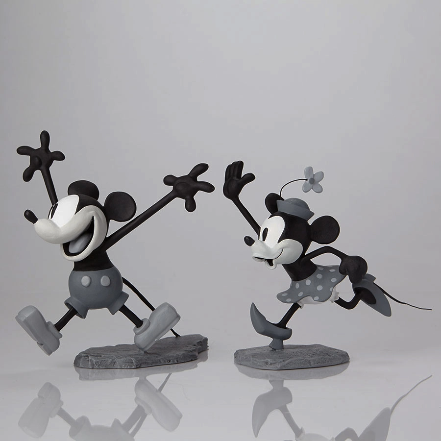 WDCC Mickey and Minnie B/W Maquettes - 4051312 From the Walt WDCC Mickey and Minnie B/W Maquettes - 4051312 From the Walt