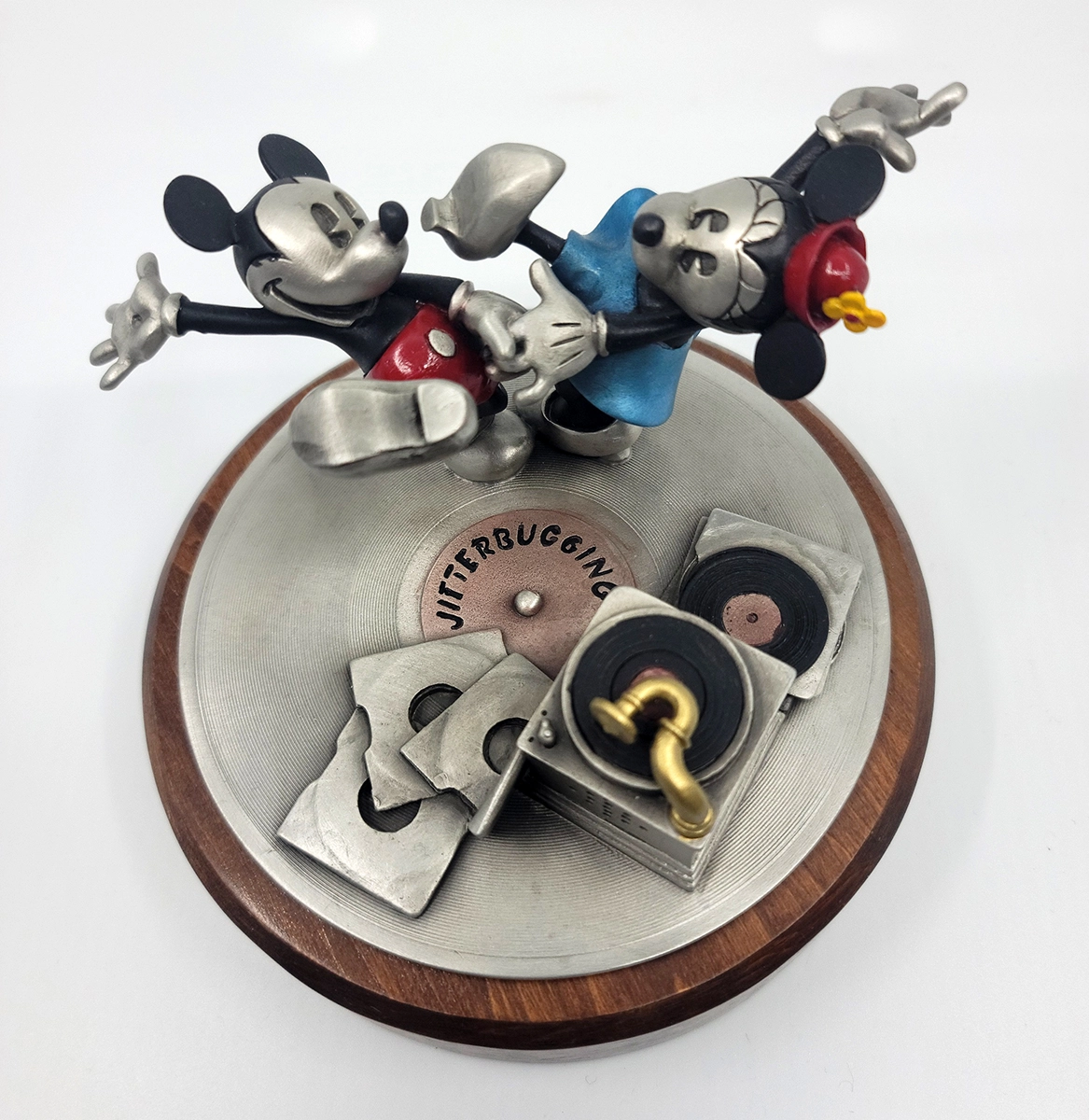 WDCC Mickey and Minnie Jitterbugging Pewter Sculpture - 7429