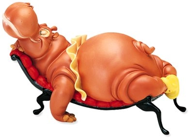 【Hippo】 WDCC Fantasia Hyacinth Hippo - 453054474 From the Walt Disney