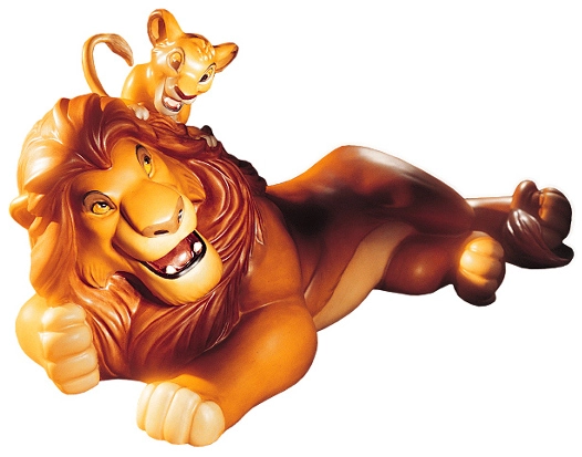 Mina S judyABUniverseリトルキングズ x80 サイズL WDCC The Lion King Simba And Mufasa Pals Forever - 11k41085