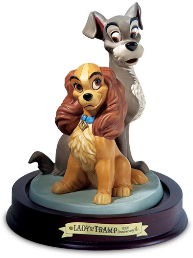 WDCC Lady And The Tramp Lady And Tramp Opposites Attract - wdld